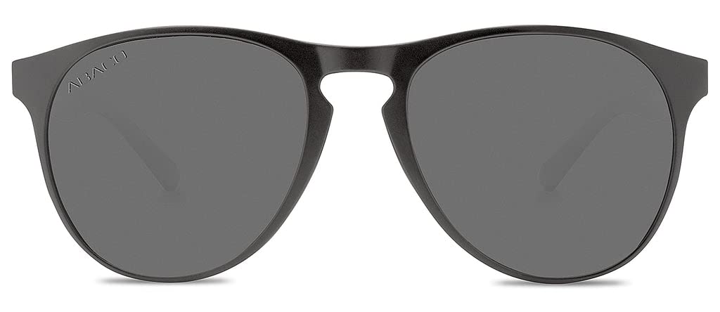 Abaco Men's Logan Matte Black/Grey Polarized Sunglasses