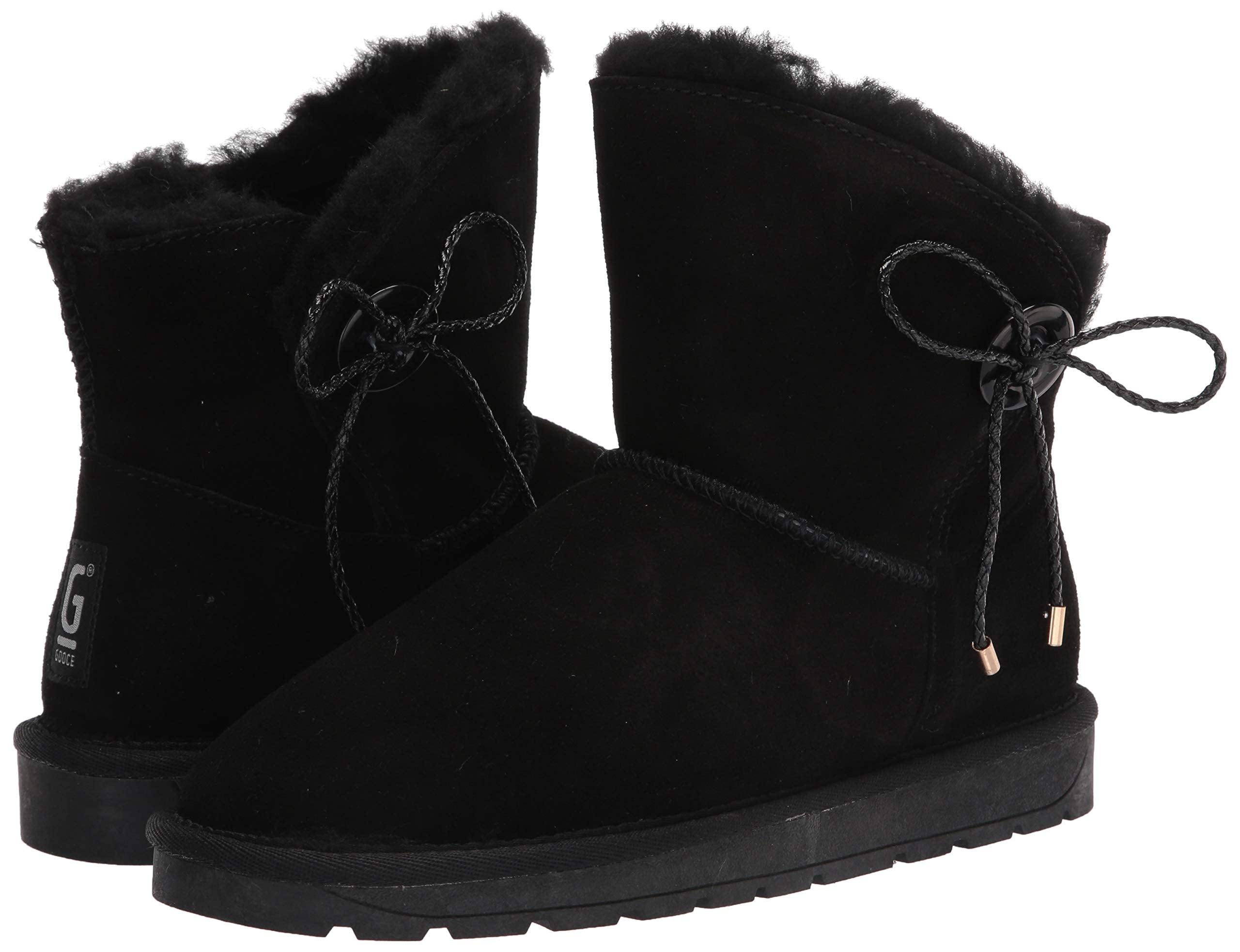 Bayton Women's Ellen Black Size 6 Faux Fur Fashion Boot - Sports by Sager