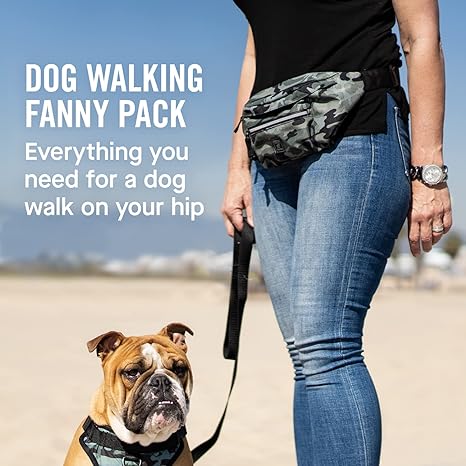 Canada Pooch Everything Dog Walking Adjustable Waist Belt Fanny Pack