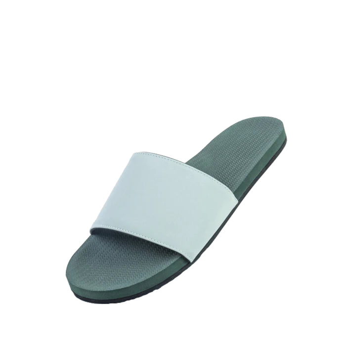 Indosole Women's ESSNTLS Vegan All-Terrain Slides, Improved Cloud Comfort [Reused Tire Sole, Natural Rubber Footbed, Arch Support, Microfiber Lined ENVRO Strap, Waterproof]