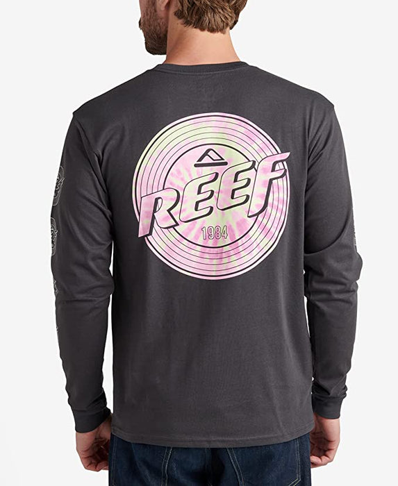 Reef Mens Venice(phantom) Size X-Large Long Sleeve Graphic T-Shirt