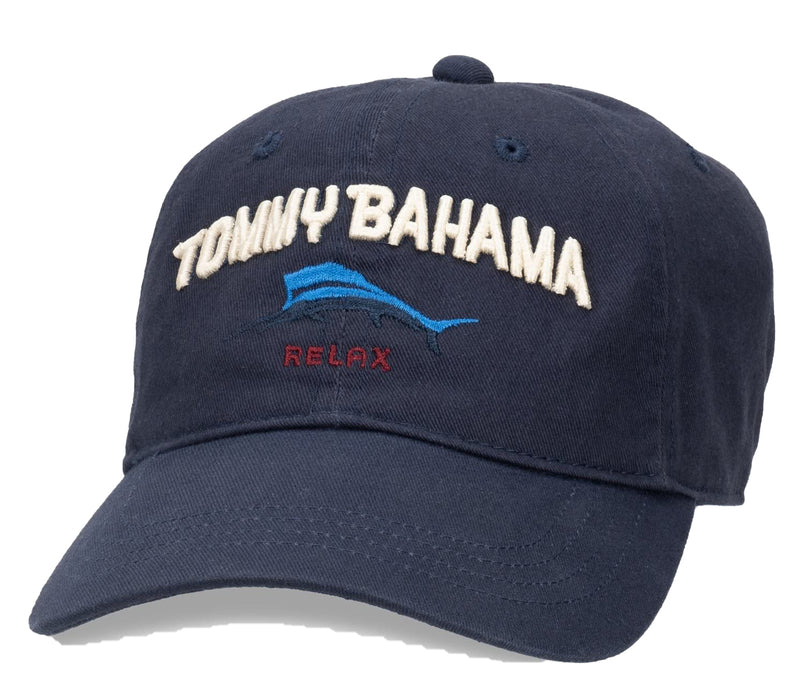 Tommy Bahama Relaxer Camper Navy Adjustable Golf Hat Ball Cap