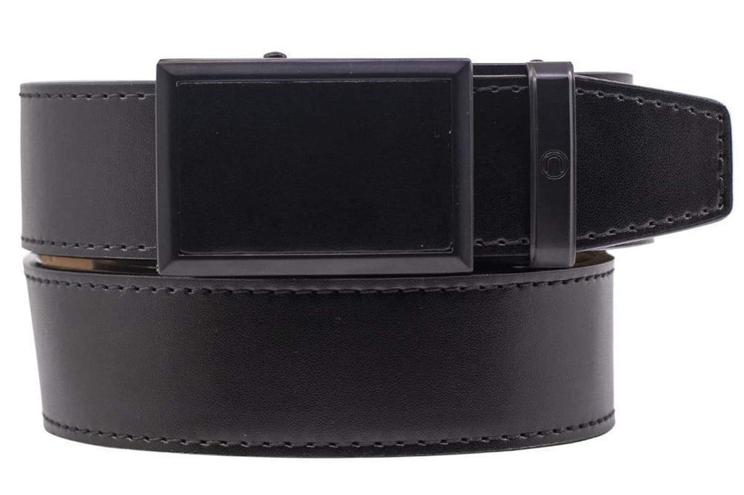 Nexbelt Go-In! Traditions Smooth Black Leather Strap Belt