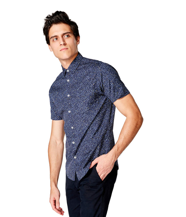 Good Man Brand Simple Dot Woven On-Point Long Sleeve Shirt