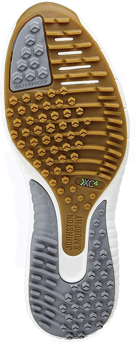 Johnston & Murphy Men's XC4 H2-Luxe Hybrid Saddle 9.5 White Croc Golf Shoes