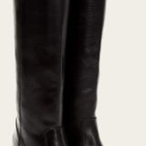 The Frye Company Womens Black Jackie Button Tall Size 7 Oiled Leather Boots
