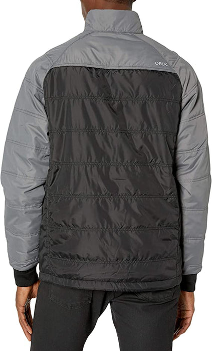 Cutter & Buck Men's Thaw Insulated Half Zip Packable Pullover Jacket (Black - Medium)