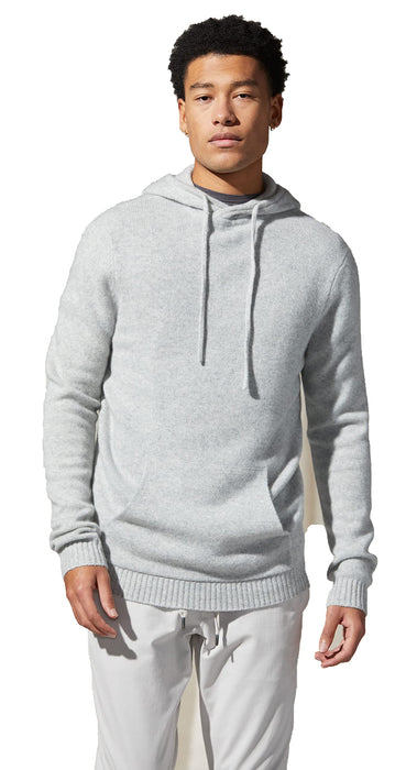 Good Man Brand X-Large Grey Heather Chunky Cashmere Hooded Sweatshirt