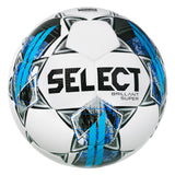 Select Brillant Super V22 Soccer Ball White/Grey/Blue Size 5 FIFA Approved