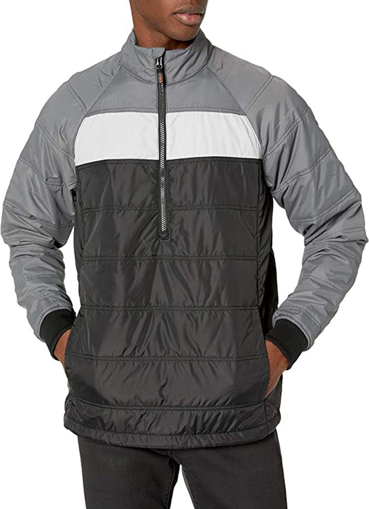 Mens insulated cheap pullover jacket