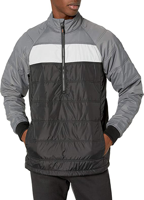Cutter & Buck Men's Thaw Insulated Half Zip Packable Pullover Jacket (Black - XX-Large)