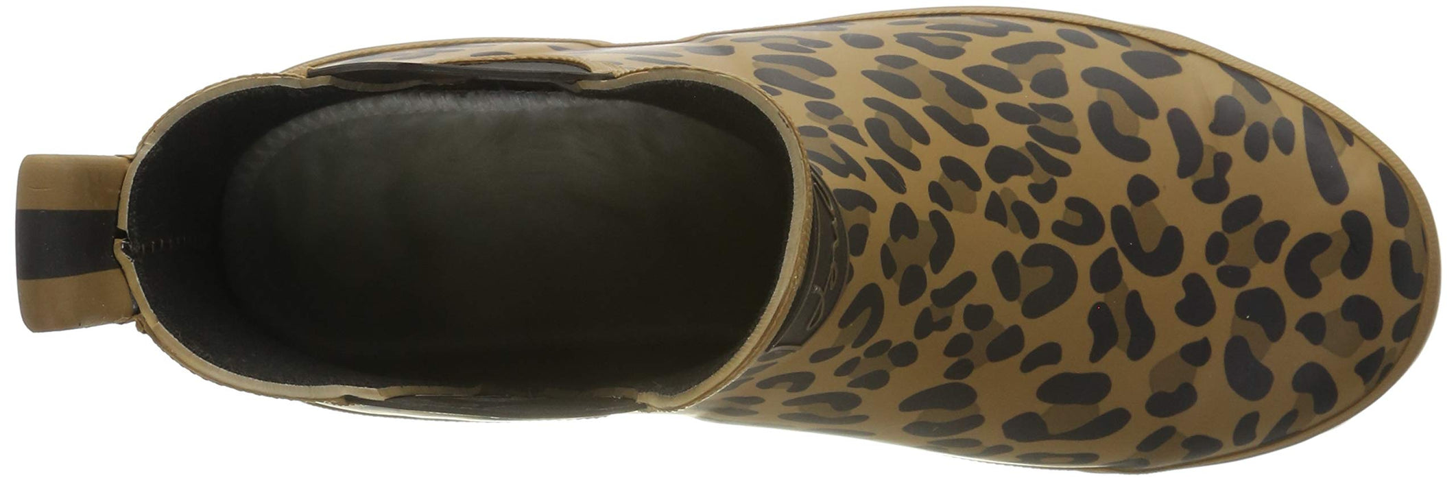Joules Women's Wellibob Tan Leopard Size 6 Short Height Rain Boot
