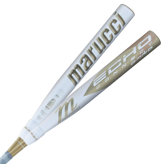Marucci ECHO CONNECT -9 Size 34/25 White/Gold 2_" Diameter Fastpitch Bat