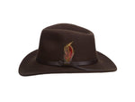 Scala Men's Dakota Crushable Wool Felt Outback Hat