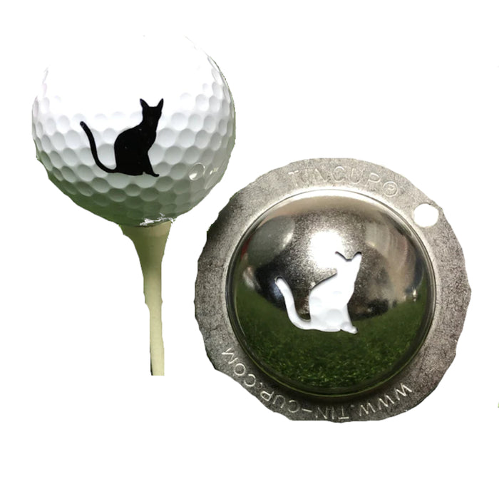 Tin Cup Golf Ball Custom Marker Alignment Tool - Nine Lives