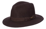 Scala Men's Norfolk Crushable Wool Felt Safari Hat