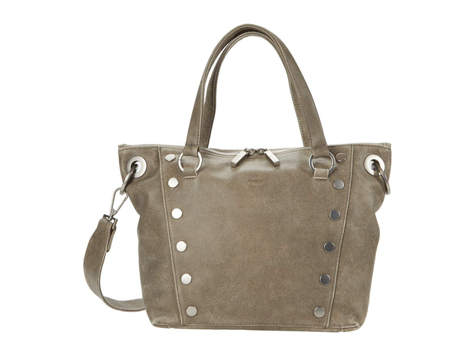 Hammitt Daniel Medium Pewter/Brushed Silver Leather Tote Bag