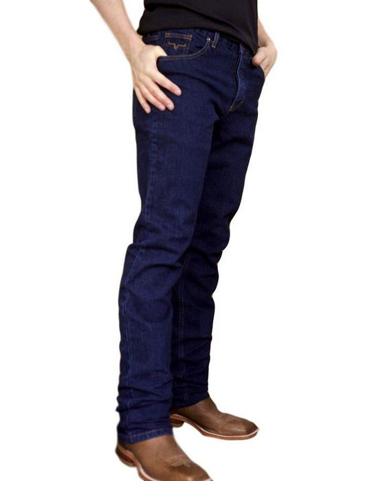 Kimes Ranch Men's Wayne Indigo 36W x 34L Slim Fit Straight Leg Jeans