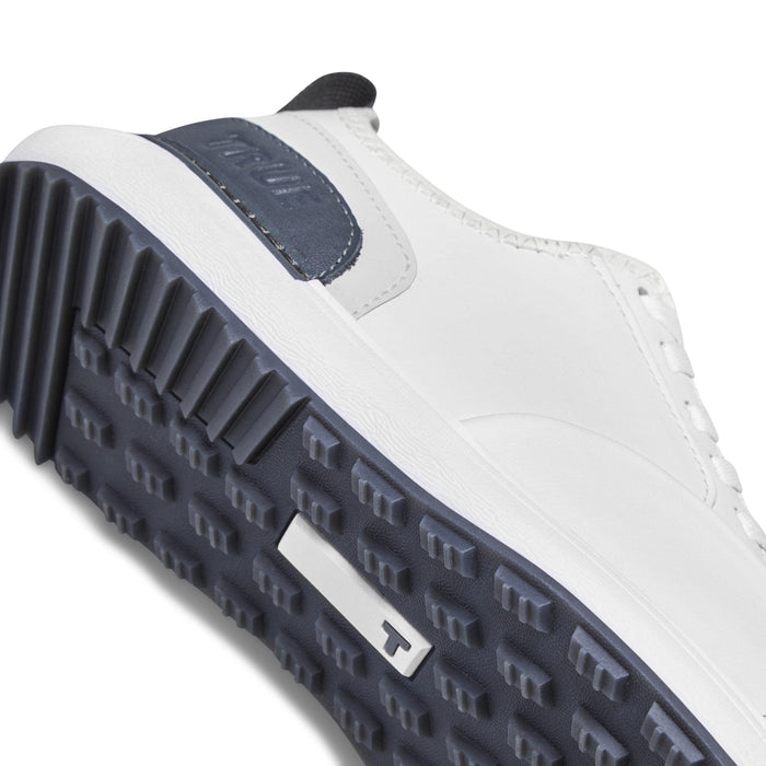 TRUE linkswear Lux Pro Tour White/Grey Size 11.5 Premium Leather Golf Shoes