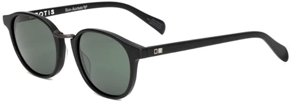 Otis Eyewear A Day Late Matte Black Grey Polarized Mineral Lens Sunglasses