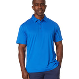 Callaway Men's Micro Hex Golf Performance Polo Shirt with Sun Protection, Solid Stretch Fabric