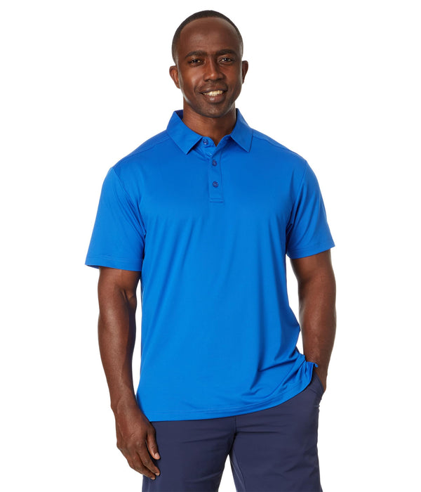 Callaway Men's Solid Micro Hex Performance Golf Polo Shirt with UPF 50 Protection