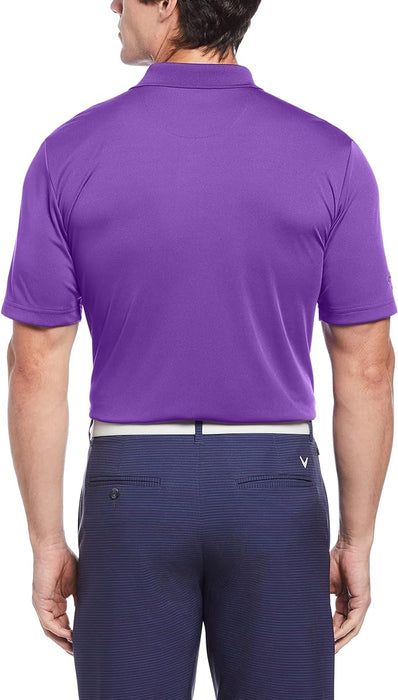 Callaway Men's Solid Short Sleeve Golf Polo Shirt
