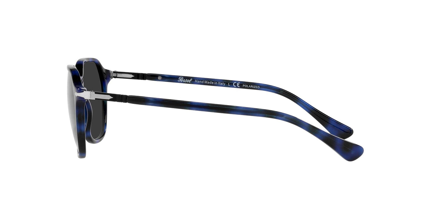 Persol Men's PO3256S Blue with Grey Polarized Lens Designer Sunglasses