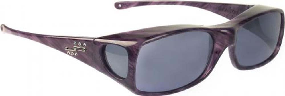 Jonathan Paul Fitovers Large Aria Purple Heart Polarized Gray Sunglasses