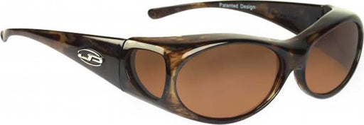 Jonathan Paul Fitovers Small Aurora Brown Marble Polarized Amber Sunglasses