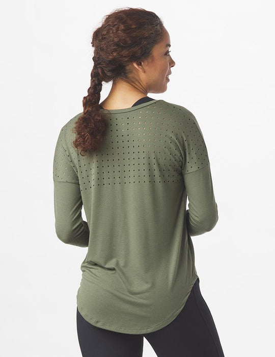 Glyder Women's X-Small Moss Mood Tank Long Sleeve Shirt