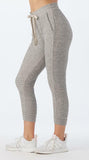 Glyder Women's Medium Mocha/Oatmilk Thermal Jogger Mid-Rise Cuffed Pants