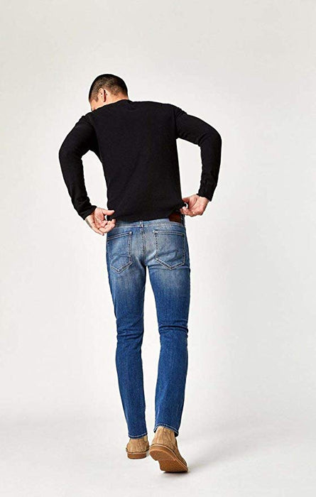 Mavi Men's Jake Size 32/32 Regular Tapered Slim Mid Foggy Williamsburg Jeans