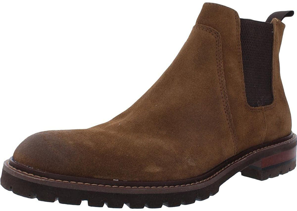 Johnston & Murphy Men's Barrett Size 10 Tan Oiled Suede Chelsea Boots