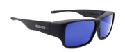 Jonathan Paul Fitovers Oogee Large Matte Black Polarized Blue Mirror Sunglasses