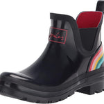 Joules Women's Wellibob Navy Rainbow Size 9 Short Height Rain Boot