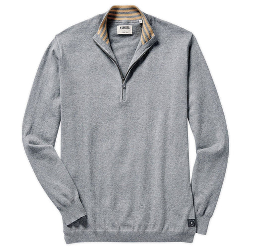 Link Soul Men's Quarter-Zip Heather Grey Large Long Sleeve Sweater