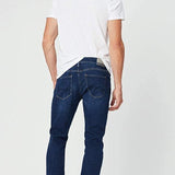 Mavi Men's Matt Size 36/32 Relaxed Fit Dark Feather Blue Straight Leg Jeans