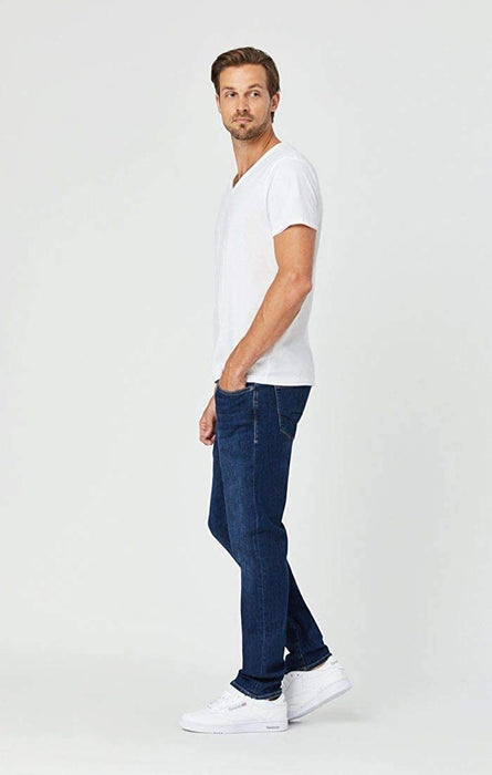 Mavi Men's Matt Size 36/32 Relaxed Fit Dark Feather Blue Straight Leg Jeans