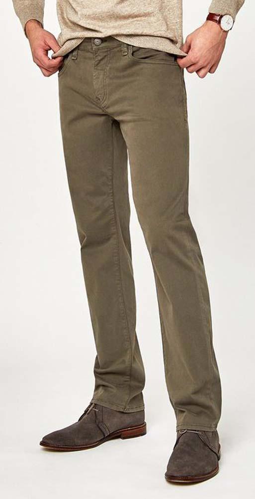Mavi Men's Zach Size 32/32 Straight Leg Regular Fit Dusty Olive Twill Pants