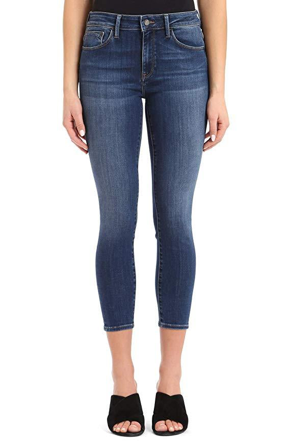 Mavi Women's Adriana Indigo Supersoft 30/32 Mid Rise Super Skinny Pants