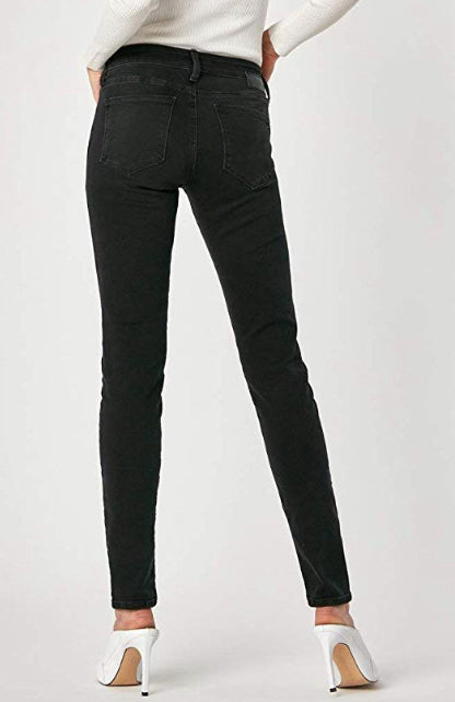 Mavi Women's Alexa Dark Smoke Supersoft 34/32 Mid Rise Skinny Jeans