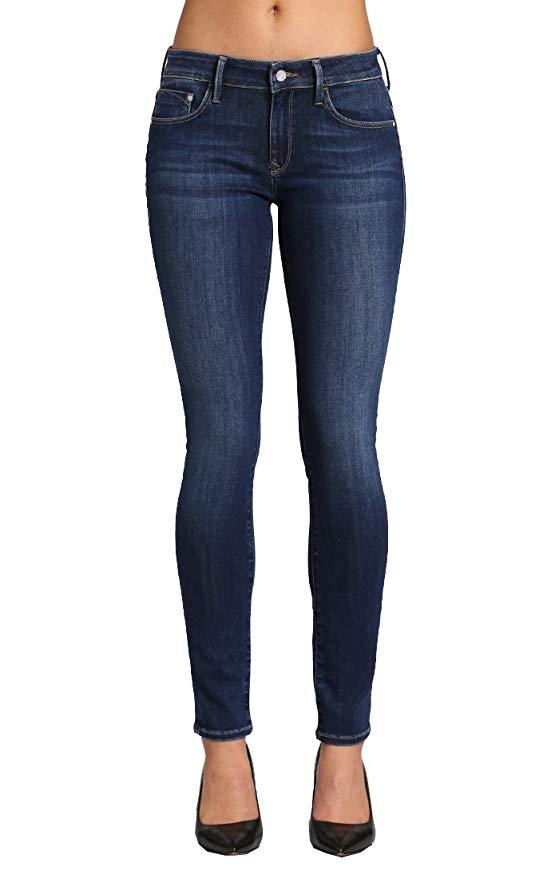 Mavi Women's Alexa Dark Supersoft 32/32 Mid Rise Skinny Jeans