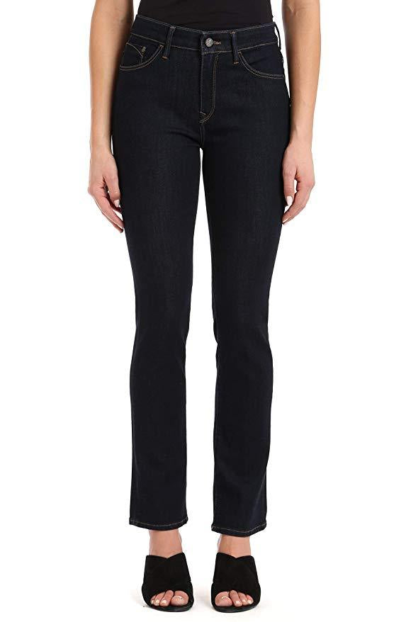 Mavi Women's Kendra Rinse Supersoft 34/32 High Rise Straight Leg Jeans