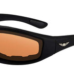 Maxx Sunglasses Foam Rough Rider Black #14 HD Amber Lenses Sunglasses