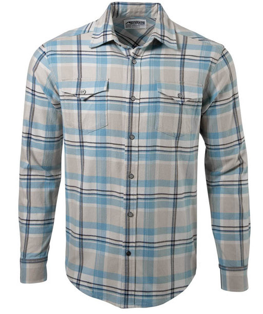 Mountain Khakis Men's Teton Flannel Cream Plaid Size Small Shirt
