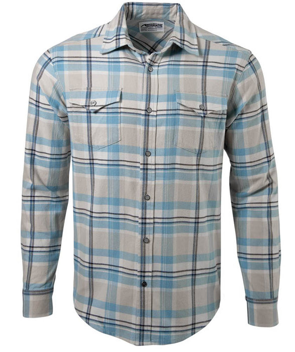 Mountain Khakis Men's Teton Flannel Cream Plaid Size Small Shirt