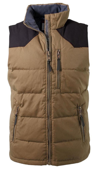 Mountain Khakis Men's Outlaw Down Large Tobacco Water Repellent Vest