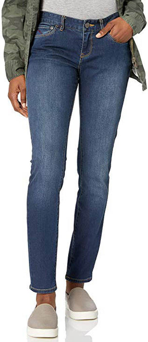 Mountain Khakis Women's Dark Wash Petite Size 4 Genevieve Skinny Jeans