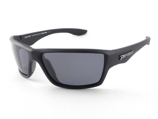 Peppers Polarized Sunglasses Pipeline Matte Black with Smoke Lens MP5609-1